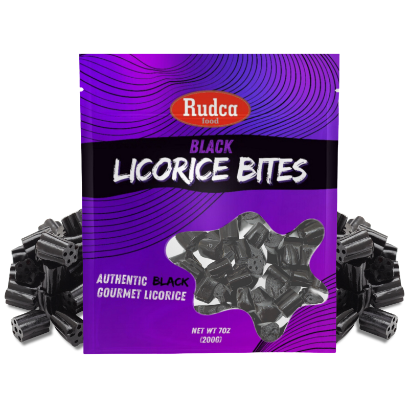 Black Licorice Bites 7oz by Rudca Food