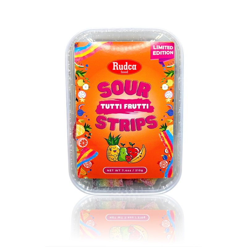 Sour Strips Tutti Frutti 7.4 oz by Rudca food