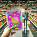 Sour Strips Green Apple 7.4 oz by Rudca food