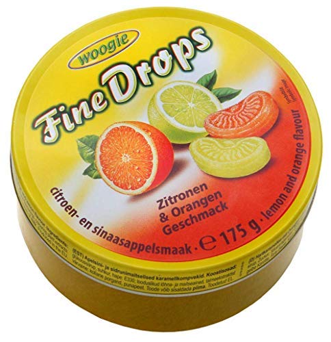 Woogie Fine Drops Orange & Lemon Candies 175 g