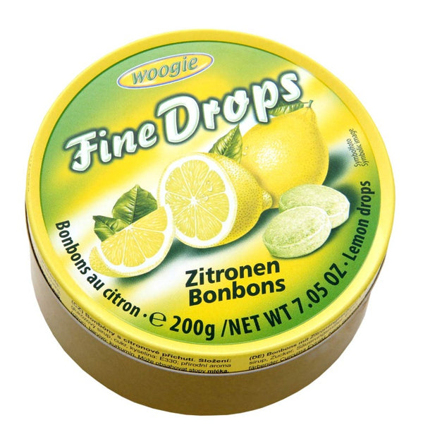 Woogie Fine Drops Lemon Candies 200 g