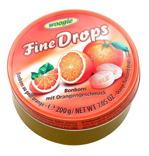 Woogie Fine Drops Orange Candies 200 g