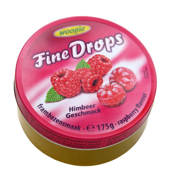 Woogie Fine Drops Raspberry Candies 200 g