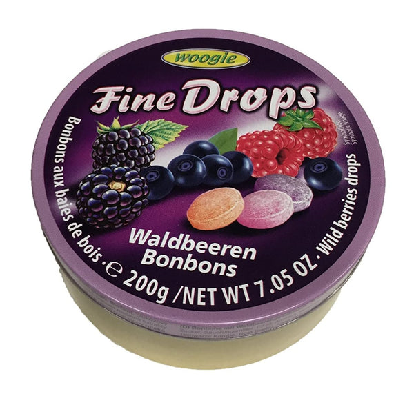 Woogie Fine Drops Wild Berry Candies 200 g