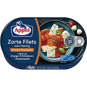 Appel Zarte Filets In Tomate Mozzarella 7oz / 200g