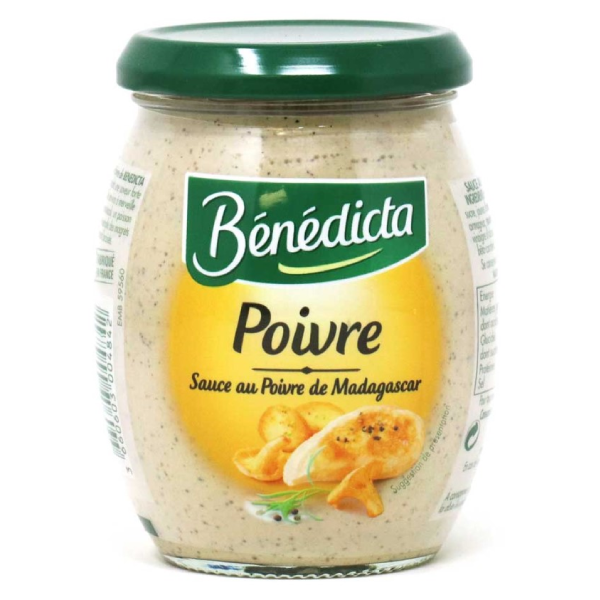 Benedicta Gourmet Black Peppercorn Sauce - Sauce au Poivre 260g