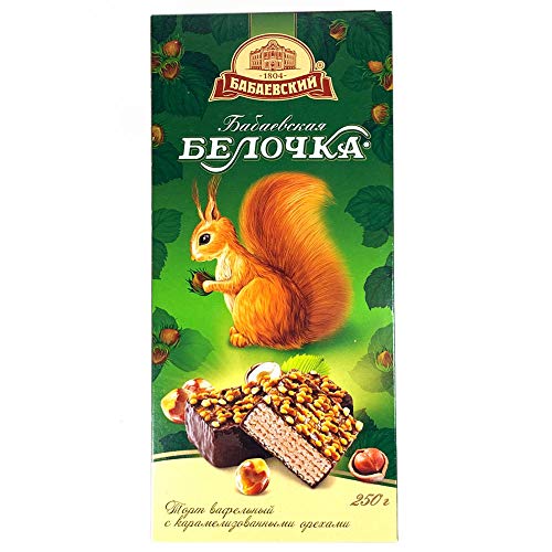 Belochka Wafer Chocolate Cake with Hazelnuts 250 g