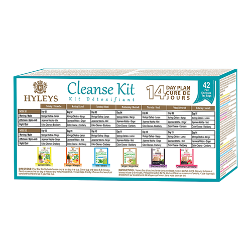 Hyleys Tea 14 Days Cleanse Kit - 42 Tea Bags