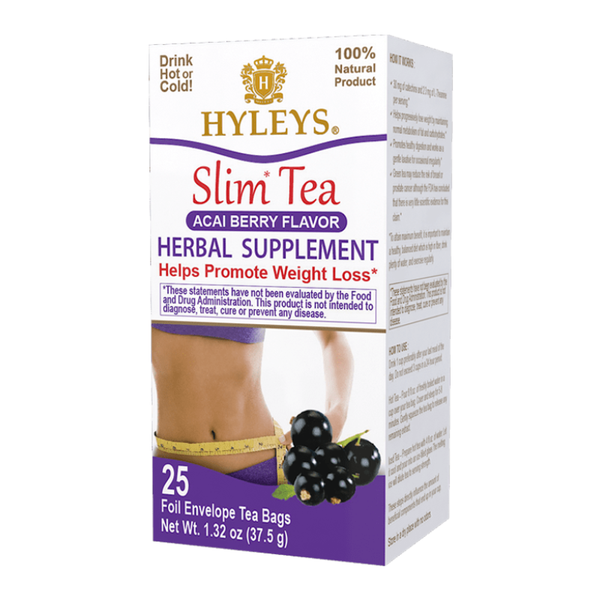 Hyleys Slim Tea Acai Berry Flavor 25 Tea Bags