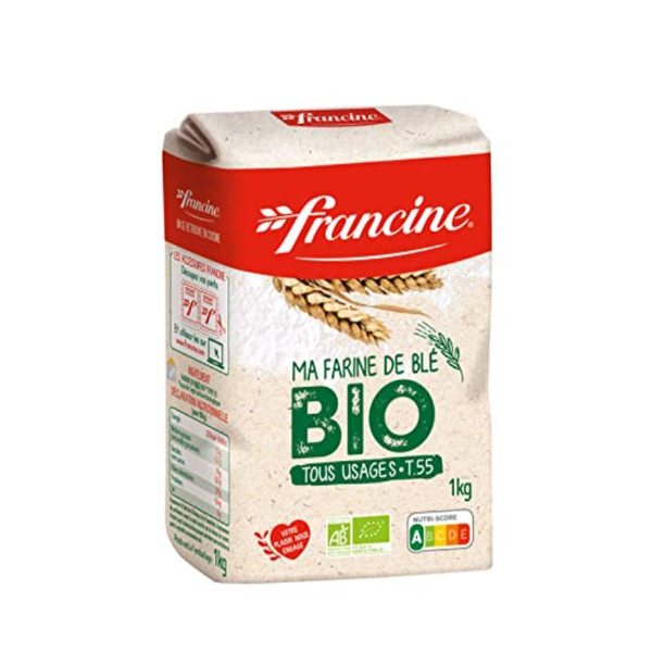 Francine Farine de Ble Bio Organic Wheat Flour 1kg