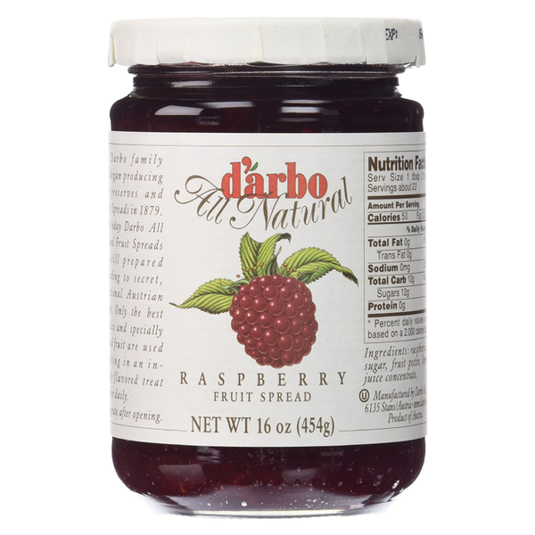 D'arbo Raspberry Fruit Spread 16 oz