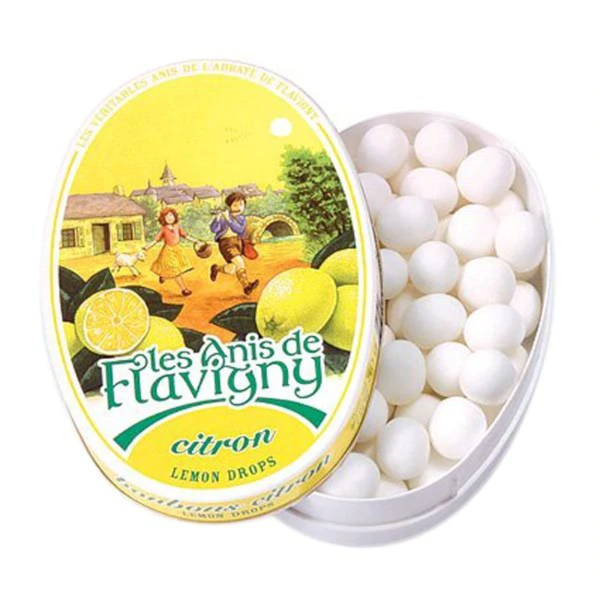 Les Anis de Flavigny Lemon Candy Oval Tin 50g