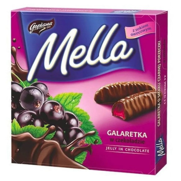 Jutrzenka Mella Chocolate Coated Blackcurrant Jelly 6.7 oz / 190 g
