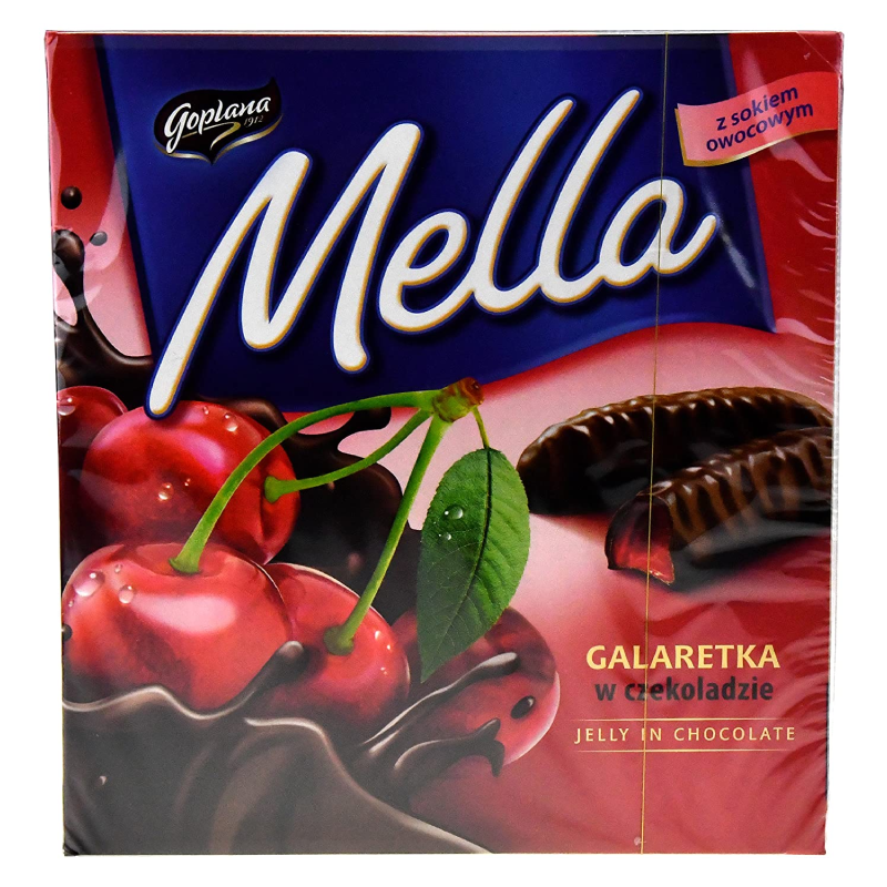 Jutrzenka MELLA Chocolate Coated Cherry Jelly, 6.7 oz