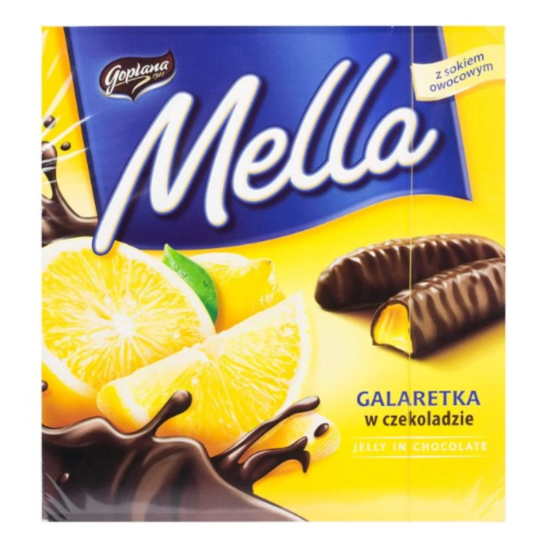 Jutrzenka MELLA Cocolate Coated Lemon Jelly, 6.7 oz