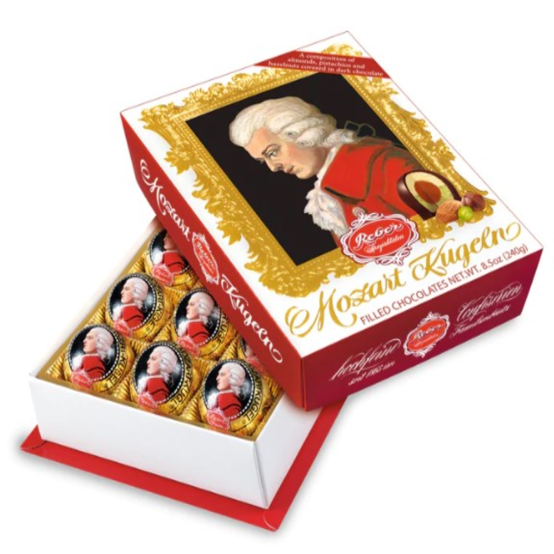 Reber Mozart Kugeln In Medium Portrait Gift Box 240g