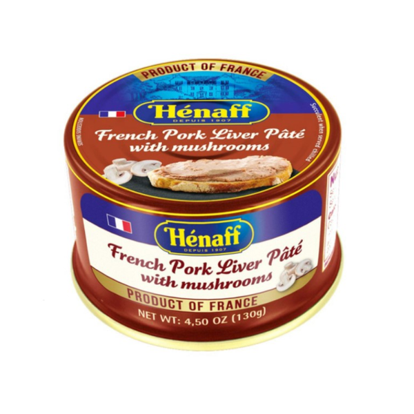Henaff French Pork Liver Pate with Mushrooms 130 g