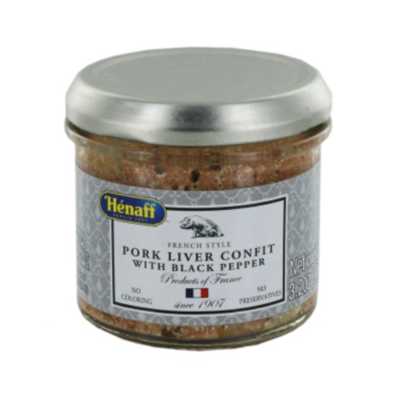 Henaff Pork Liver Confit with Black Peppercorn 3.2 oz